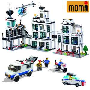 맘스아이 경찰청 레고호환블록 1230PCS, 혼합색상, 1개
