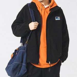 베이직 후리스 집업 남성 남자 플리스 점퍼 오버핏 자켓