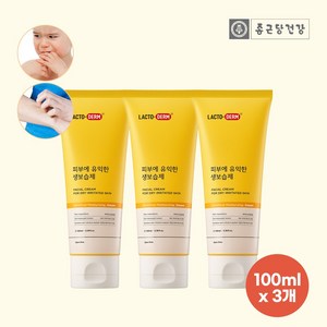 락토덤 피부에 유익한 생보습제, 100ml, 3개