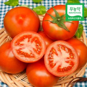 [당일수확]보성 무농약 완숙 찰 토마토 소과 중과 대과 2.5kg 5kg, 1박스, 5kg 대과 (18-24과 내외)