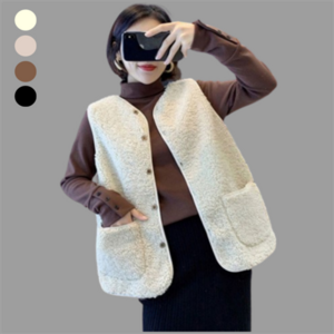 에이트렌드 뽀글이 양털조끼