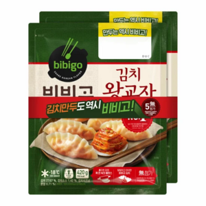 비비고 김치 왕교자, 420g, 2개