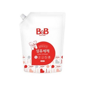 비앤비 섬유세제 리필, 1.5L, 6개