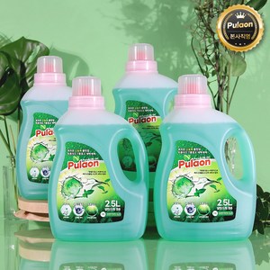 퓨라온 고농축 클린업 피톤치드 7종효소 세탁세제 2.5L, 4개, 2500ml