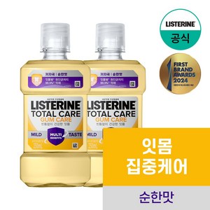 NEW 리스테린 토탈케어 검케어 마일드 구강청결제, 2개, 250ml