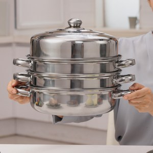셰프쿡 IH 스텐 찜기 4단 전골 냄비, 1개, 26.5cm