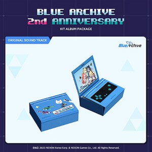 [특전 지관통 포스터] 블루 아카이브 2주년 기념 OST [KIT 앨범 패키지] / 아웃박스+에어키트+데코스티커+2024미니캘린더+키링+스/페/셜/아/이/템