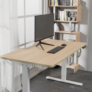 핏쳐 전동식 모션 데스크 스탠딩책상 커스터마이징 E1-16 PLUS(상판 1600mm + 프레임), 화이크, 화이트