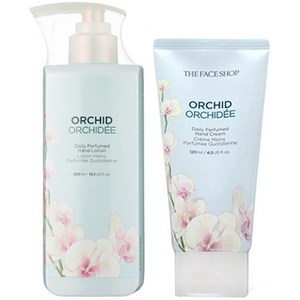 더페이스샵 데일리 퍼퓸 핸드 로션 오키드 튜브 + 펌핑 2종세트 (120ml+300ml), 1개