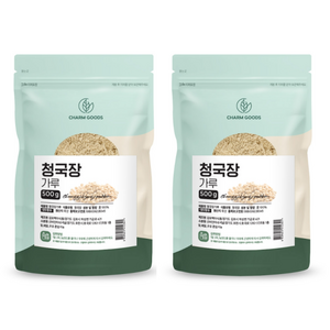 우리콩 100% 국산콩 청국장가루 생태맘 청국장가루 대용 생태마을 청국장가루, 500g, 2개