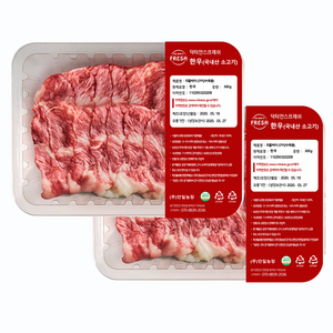 닥터안스프레쉬 1+등급 냉장 한우 차돌박이, 구이용 300g+300g, 300g, 1개