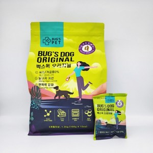 벅스독 오리지널+샘플 30gx2개 증정, 1개, 1.2kg, 곤충