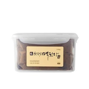 [전통식품] 한국맥꾸룸 황금빛 맥된장1.2kg 시골 재래식 한식 전통 집 된장, 1.2kg, 1개