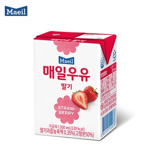 매일우유 멸균 딸기, 200ml, 12개