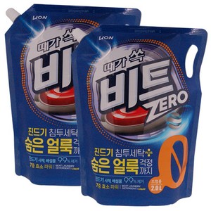 비트 드럼용 액상세제 리필, 2L, 2개