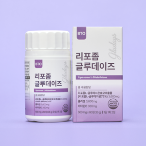 비티오 리포좀 글루타치온 3 600mg 글루데이즈 글루타치온 콜라겐 비타C 함유, 1박스, 60정