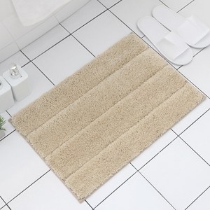 데코인 1+1 프리미엄 바스&키친매트 푹신한 코지극세사 발매트 욕실 주방매트, 베이지, 2개