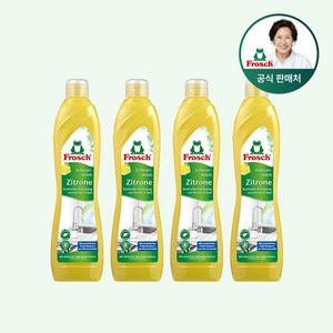 [김혜자 세제] 프로쉬 독일 인덕션 멀티 클리너 레몬 500ml 단품 다목적 세제, 4개