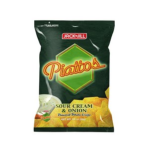 JACK'nJILL Piattos Sou Ceam & Onion Flavo Potato Snack 잭인질 피아토스 사워그림 양파맛 감자스낵, 85g, 1개