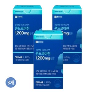 종근당건강 관절연골 뮤코다당단백 콘드로이친 1200mg, 30정, 3개