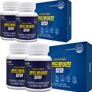 식약처 인증 콘드레이친 1200mg 이상 분말 가루 비타민 d 관절엔 콘드로이친 콘드레이친 콘드라이친 콘드로친 상어연골 우슬 초록홍합 관절 연골 관리 복합 식품 알약 캡슐 약 추천, 90정, 4개