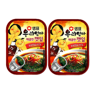 샘표 우리엄마 반찬 매콤한 깻잎, 70g, 2개