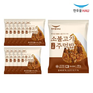 한우물 소불고기 구운주먹밥, 100g, 12개