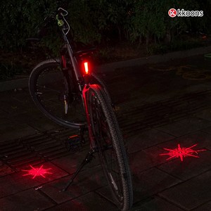 꾼스 눈꽃 자전거 후미등 깜빡이 안전등 야간 라이딩 백라이트, 1개, LED눈꽃에디션