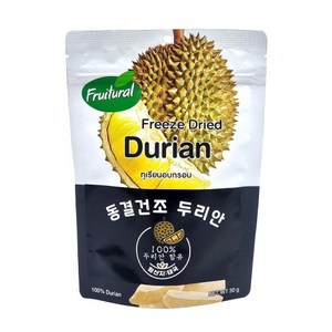 자연미가 동결건조 두리안 30gx1팩/ 동결건조과일 건조두리안 두리안칩, 30g, 1개