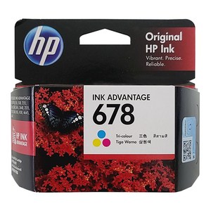 HP NO.678 정품잉크 CZ108AA HP3545 HP2645 HP4645, 컬러(CZ10&AA), 3개