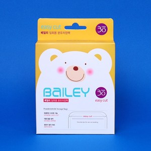 베일리 분유저장팩 30매 - 휴대용 분유케이스/분유통 대용/국산 /이중지퍼/일회용, 1세트