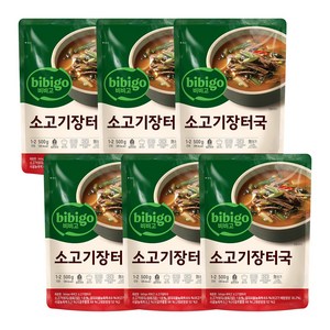 비비고 소고기장터국, 500g, 6개