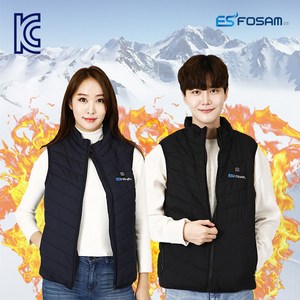 (2개구성) 포샘 지능형 발열조끼 온열 USB 충전식 열선조끼 낚시 등산 캠핑 오토바이 필수 아이템 V-200