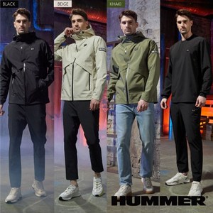 HUMMER 23 SS 남성 리미티드 에디션 H1 3레이어 트랙수트 셋업