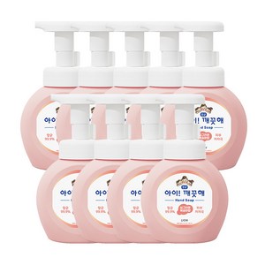 아이깨끗해 핸드워시 모이스처 복숭아, 250ml, 9개