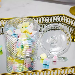 유리병 유리밀폐용기 젬병 원두보관 잼병 예쁜 미니유리병 과일청 요거트용기, 대각선줄, 1개, 1L