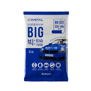 [불스원] 크리스탈 세차 빅티슈 4매