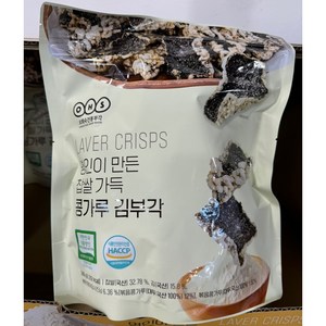 명인이 만든 찹쌀가득 콩가루 김부각, 4개, 240g