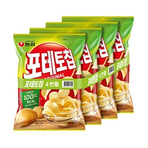 포테토칩 오리지널, 40g, 4개