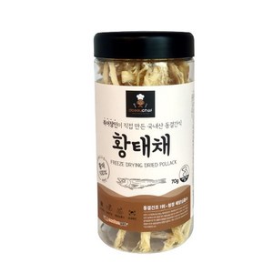 도기쉐프 동결건조 간식 황태채 70g, 단품, 1개