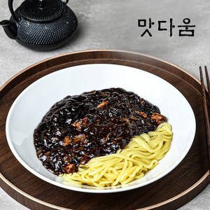 맛다움 차오차이 짜장면 짜장소스 중화 짜장 유니짜장, 4개, 580g