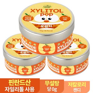 수제 장인 자일리톨 팝 캔디 사탕, 70g, 3개