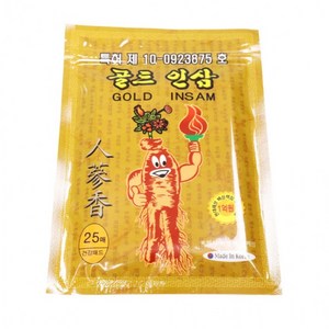 골드 인삼파스 패드 붙이는 찜질파스 25x12 300장, 25세트