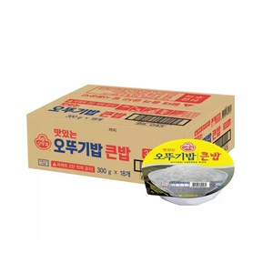 오뚜기 맛있는 오뚜기밥 큰밥 300g 18개입 1박스, 18개