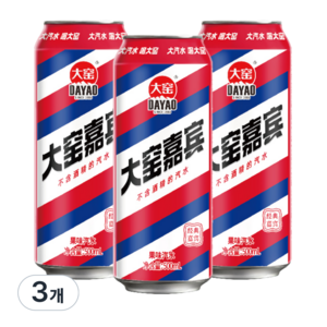 왕부정 중국 따요 사이다 DAYAO 캔사이다 탄산음료, 3개, 500ml