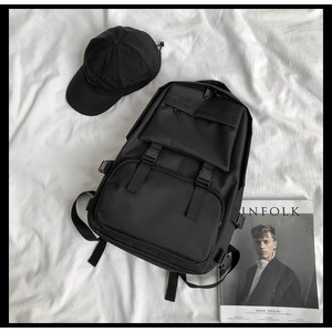 온더부 경량 남녀공용 무지 데일리 백팩 남여