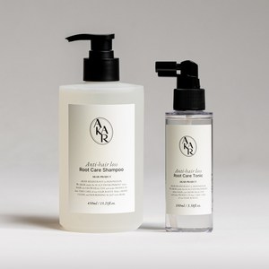AKAR 아카르 샴푸&토닉 탈모증상완화 프리미엄샴푸 약산성 무자극 모근케어 두피케어 두피개선 염증감소 헤어토닉, 1세트, 550ml