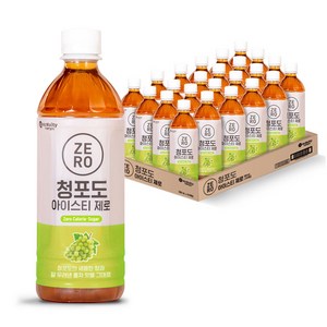 맥널티커피 청포도 아이스티 제로, 500ml, 24개