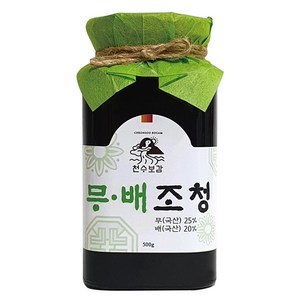 무조청 500g 무엿 무우조청 쌀조청 천수보감 제주월동무, 1개