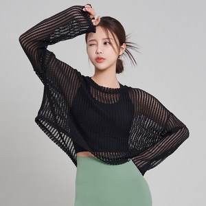 스컬피그 시스루 루즈핏 커버업 블랙 SA0565